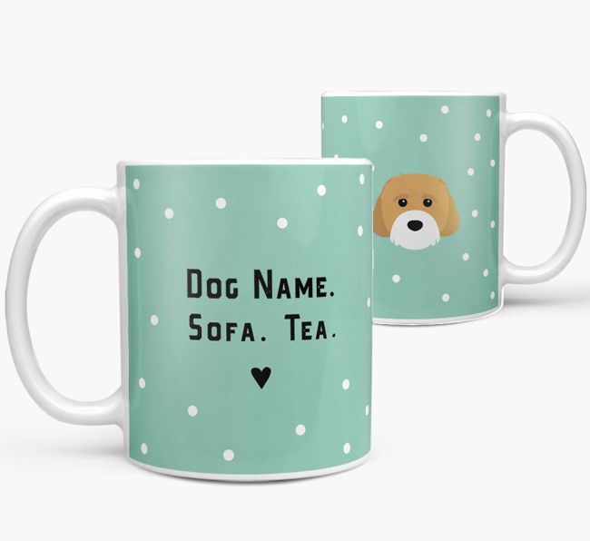 Personalised 'Sofa & Tea/Coffee' Mug for your {breedFullName}